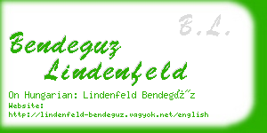 bendeguz lindenfeld business card